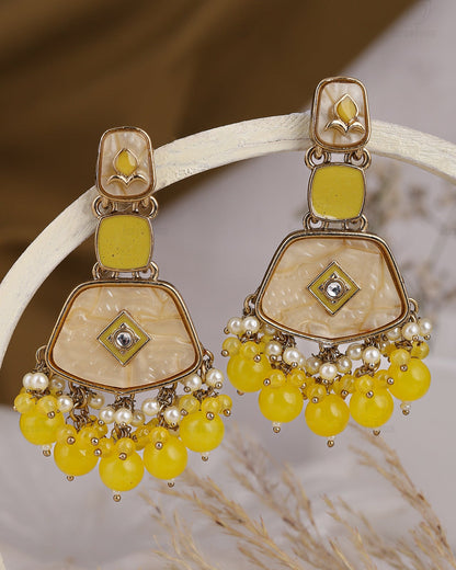 Roopam Kundan Dangler Earrings