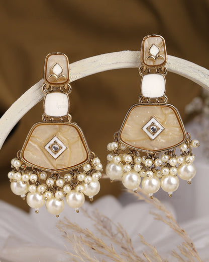 Roopam Kundan Dangler Earrings