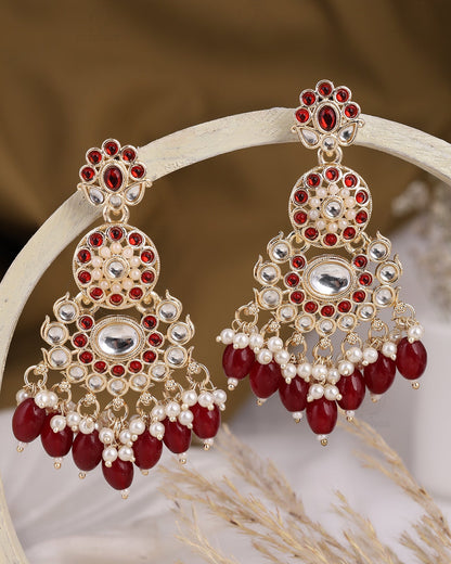 Sanaya Kundan Dangler Earrings