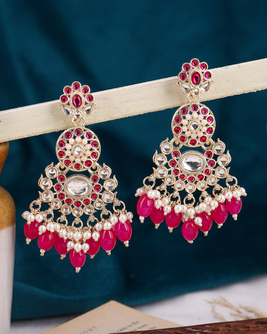 Sanaya Kundan Dangler Earrings