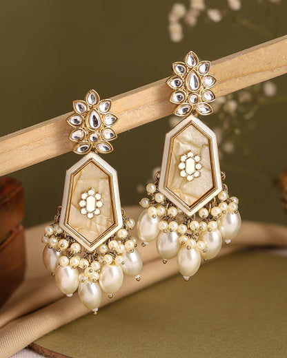 Ahana Kundan Dangler Earrings