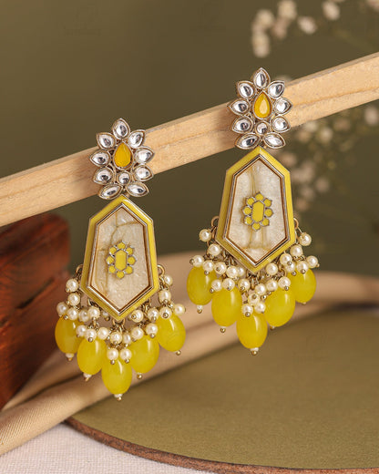 Ahana Kundan Dangler Earrings