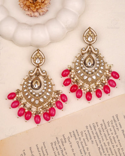 Lipika Kundan Dangler Earrings