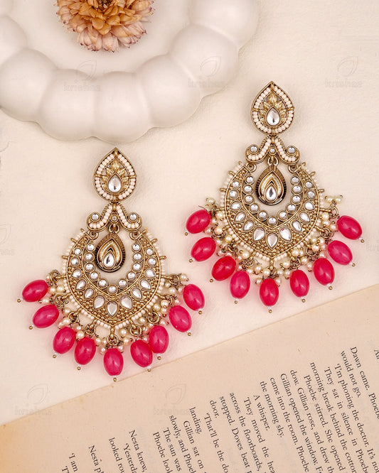Lipika Kundan Dangler Earrings
