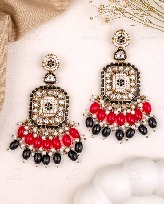 Pranali Kundan Dangler Earrings