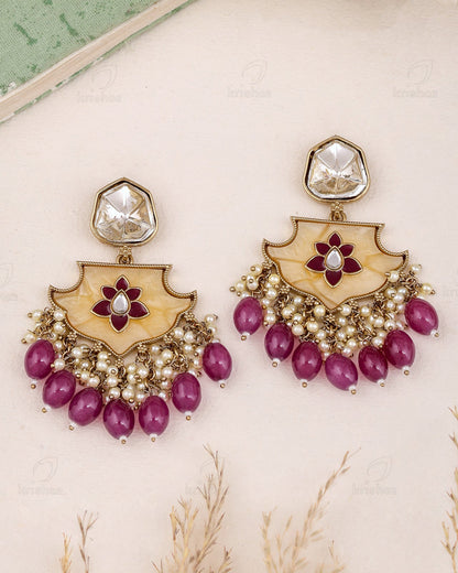 Pratigya Kundan Dangler Earrings
