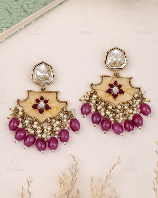 Pratigya Kundan Dangler Earrings