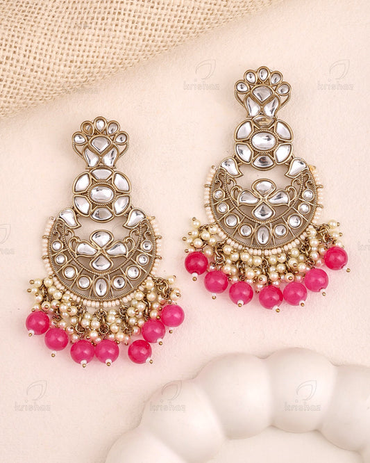 Priyanka Kundan Dangler Earrings