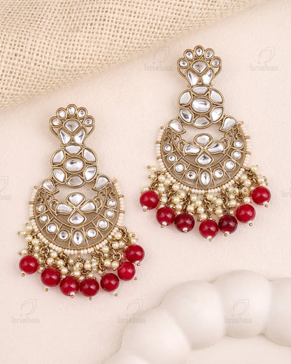 Priyanka Kundan Dangler Earrings