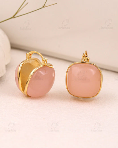 Pouch Fashionable Hoop Earrings