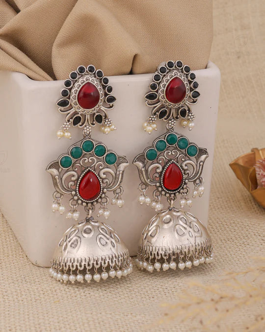 Pragya Long Jhumki Earrings