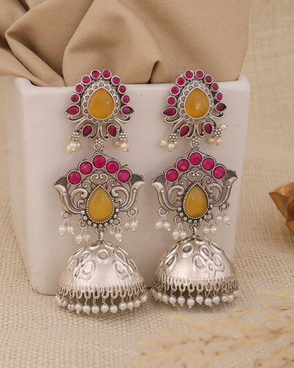 Pragya Long Jhumki Earrings