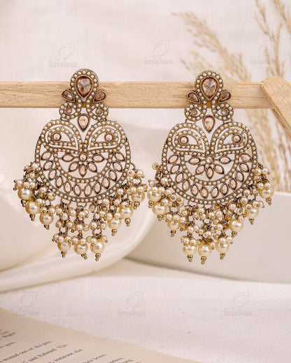 Ruhana Pakistani Kundan Dangler Earrings