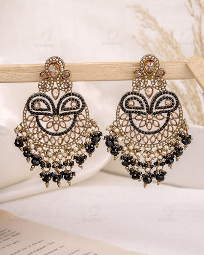 Ruhana Pakistani Kundan Dangler Earrings