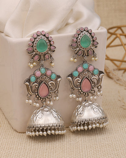 Pragya Long Jhumki Earrings