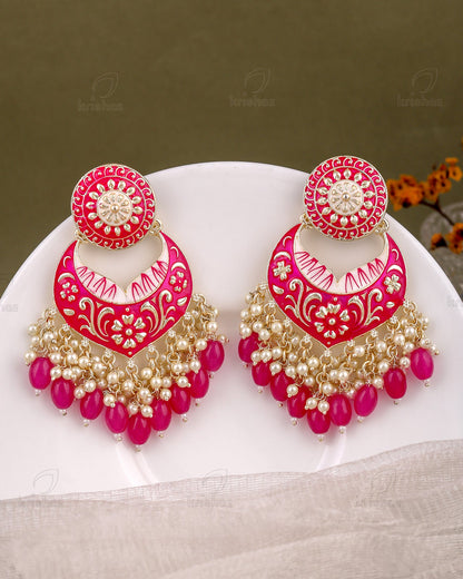 Pranjal Kundan Dangler Earrings
