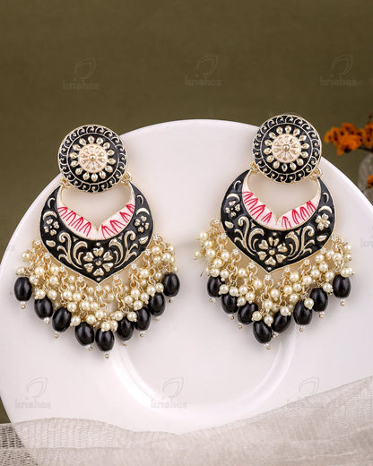 Pranjal Kundan Dangler Earrings