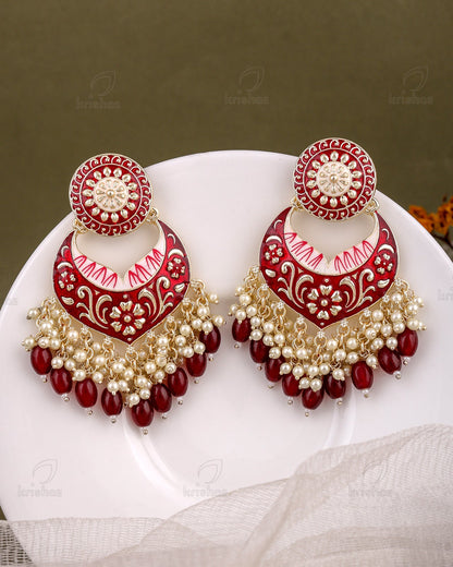 Pranjal Kundan Dangler Earrings