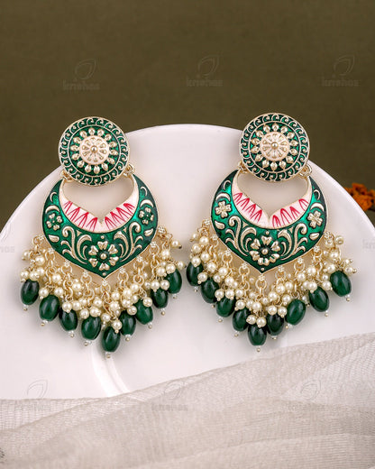Pranjal Kundan Dangler Earrings
