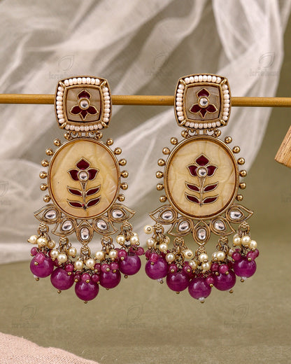 Nalini Kundan Dangler Earrings