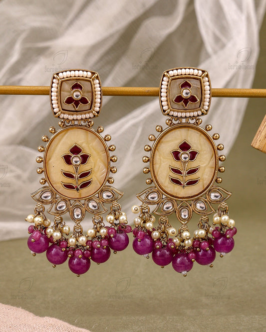 Nalini Kundan Dangler Earrings