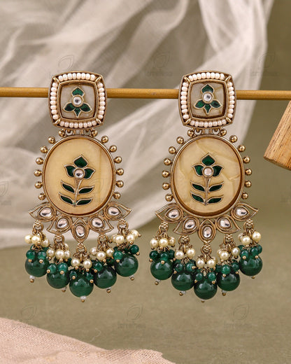 Nalini Kundan Dangler Earrings