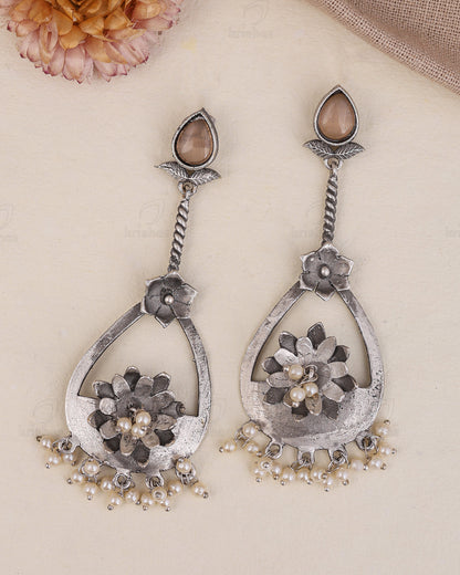 Madhavi Floral Dangler Earrings