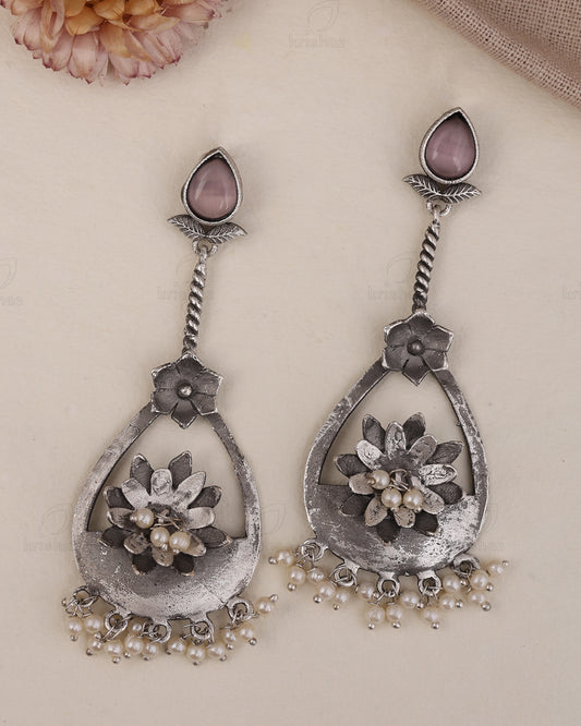 Madhavi Floral Dangler Earrings