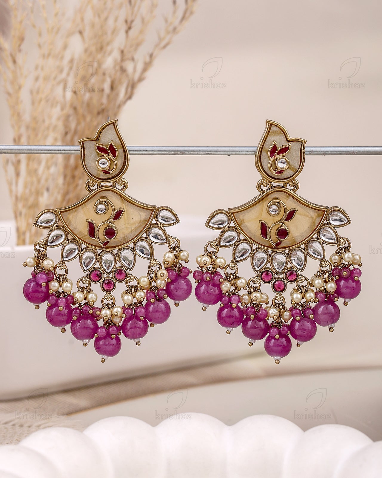 Nilima Kundan Dangler Earrings