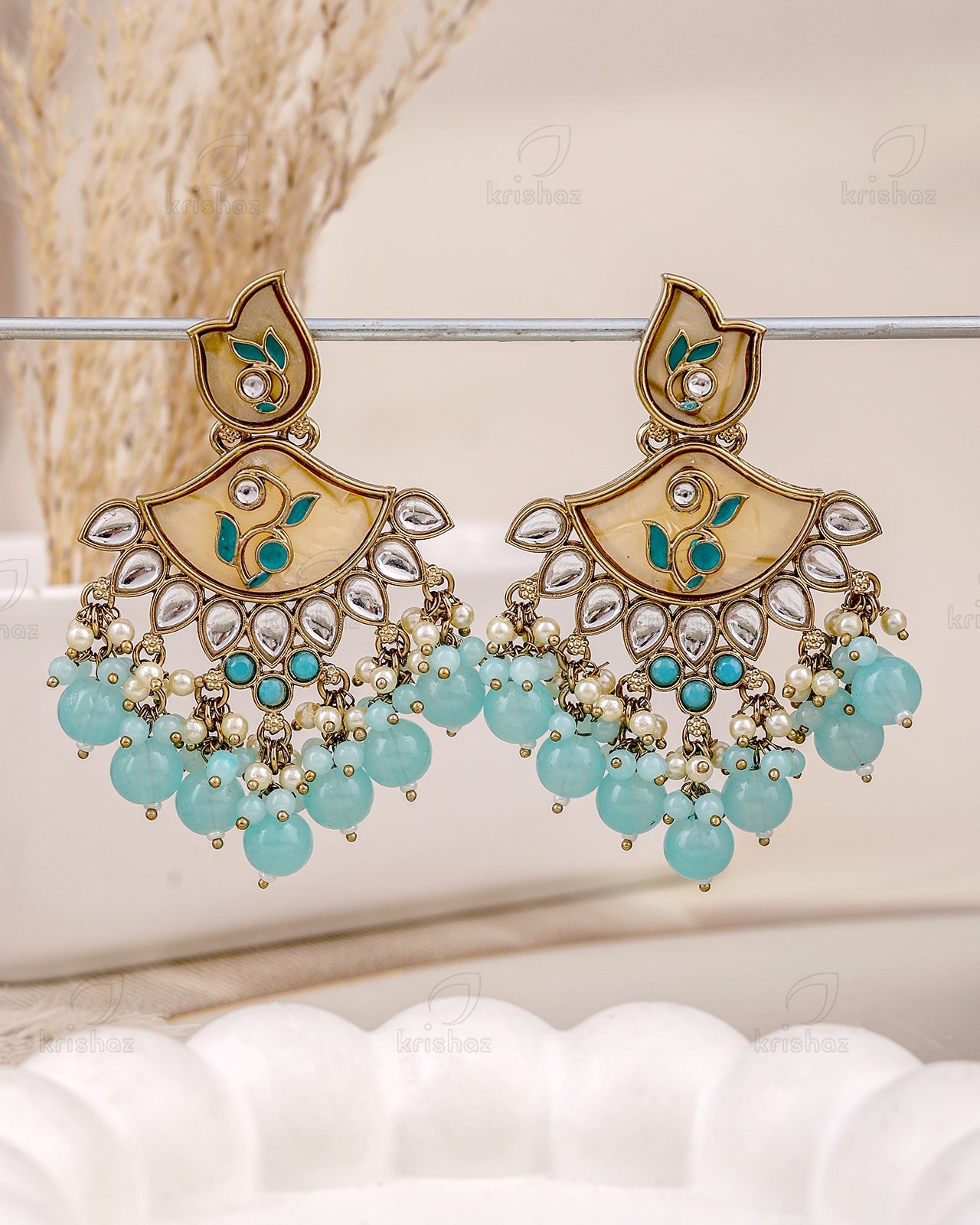 Nilima Kundan Dangler Earrings