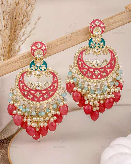 Vidushi Kundan Dangler Earrings