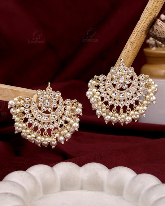 Mehak Kundan Chandbali Earrings