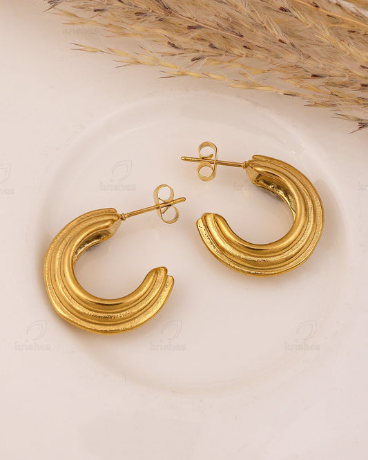 Frosty Fashionable Hoop Earrings