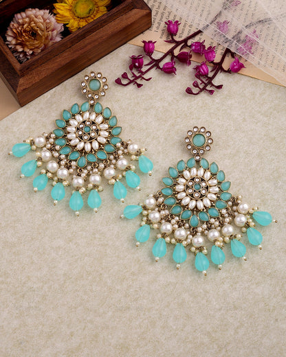 Firdaus Kundan Dangler Earrings - RANG