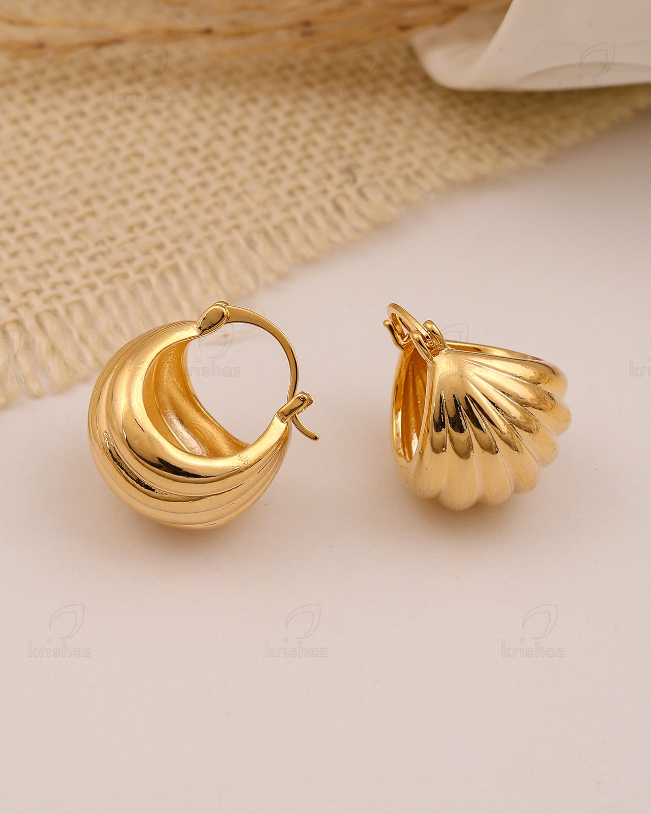 Whispering Wings Fashionable Hoop Earrings