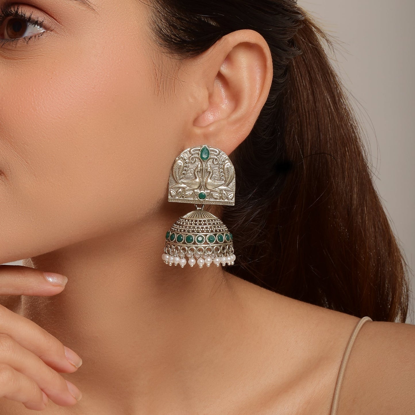 Kasturi Jhumki Earrings