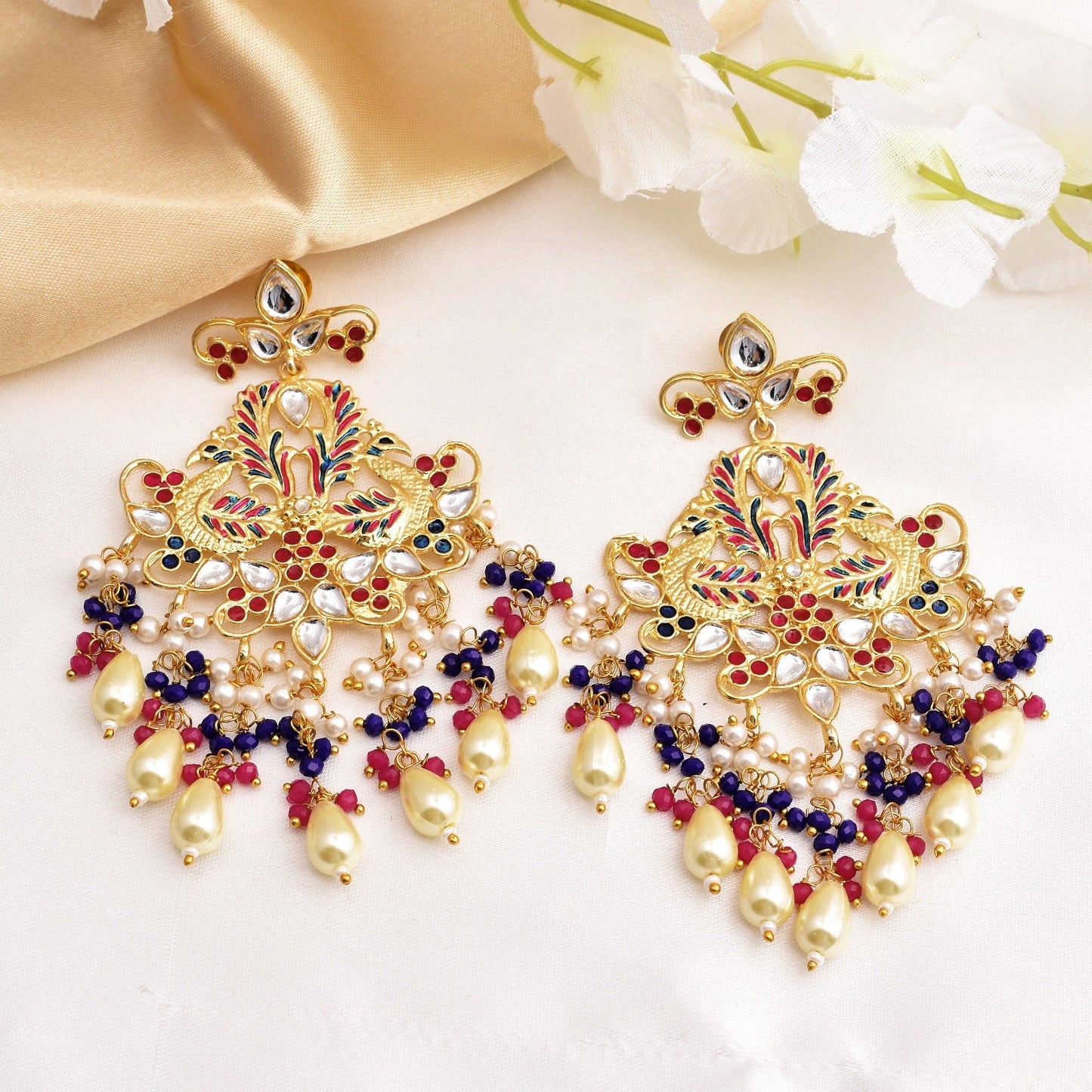 Amay Traditional Look Golden Dangler