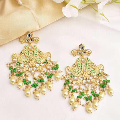 Amay Traditional Look Golden Dangler