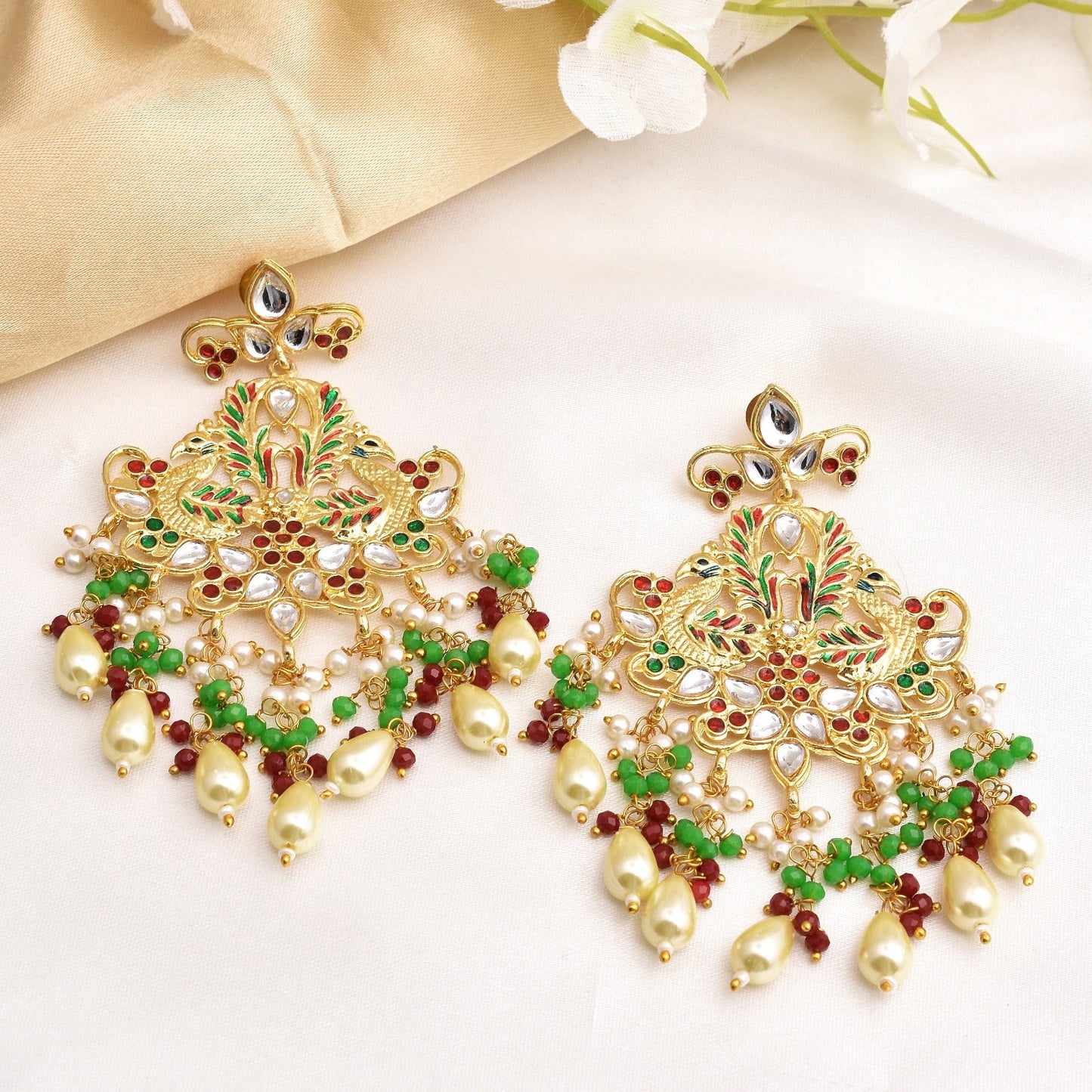 Amay Traditional Look Golden Dangler