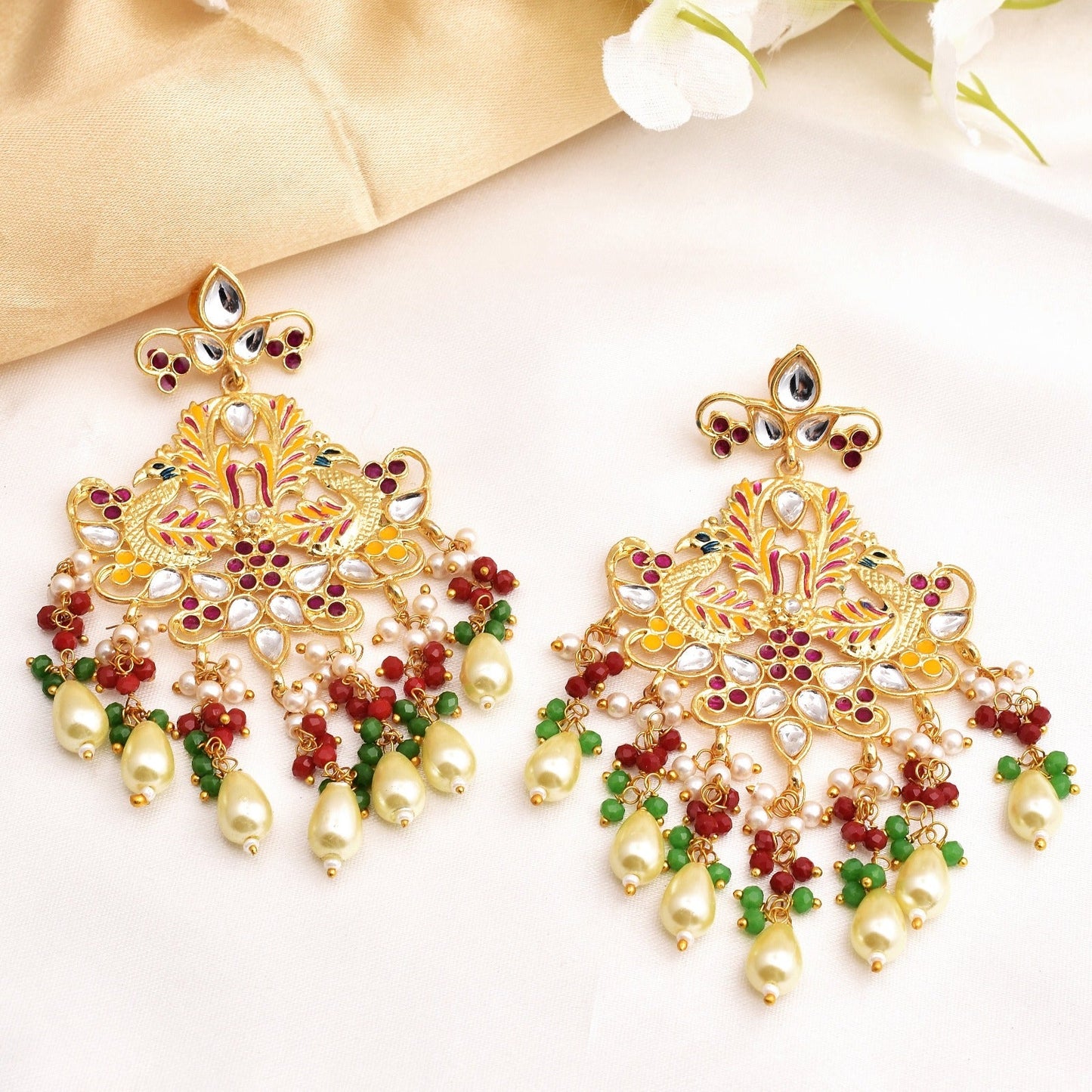 Amay Traditional Look Golden Dangler