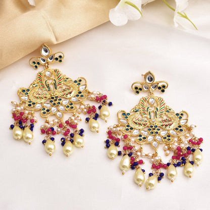 Amay Traditional Look Golden Dangler