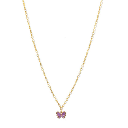 Gold Figure 8 Dainty Chains with Butterfly charms