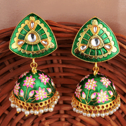 Nirali Floral Jhumka Earrings Set