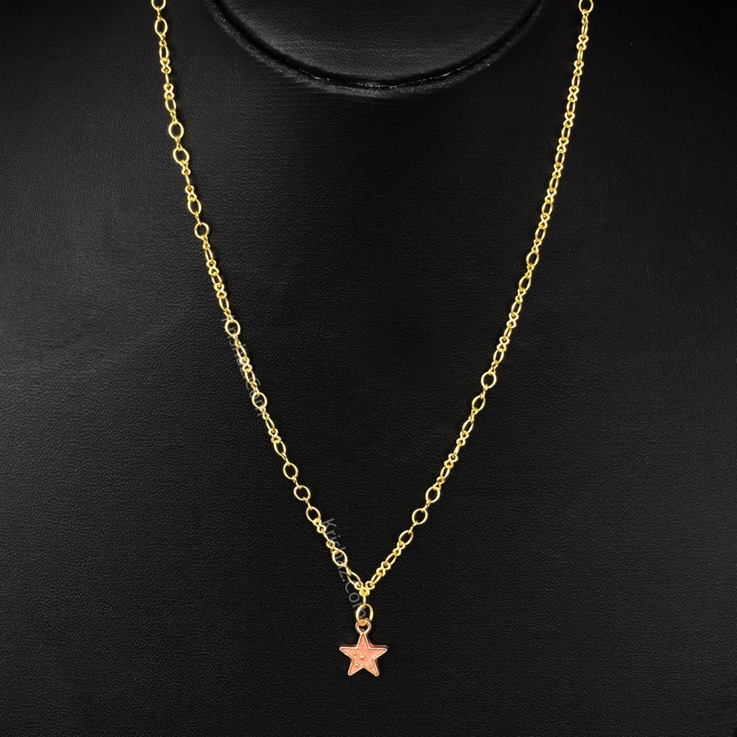 Gold Figure 8 Chain with Star charms