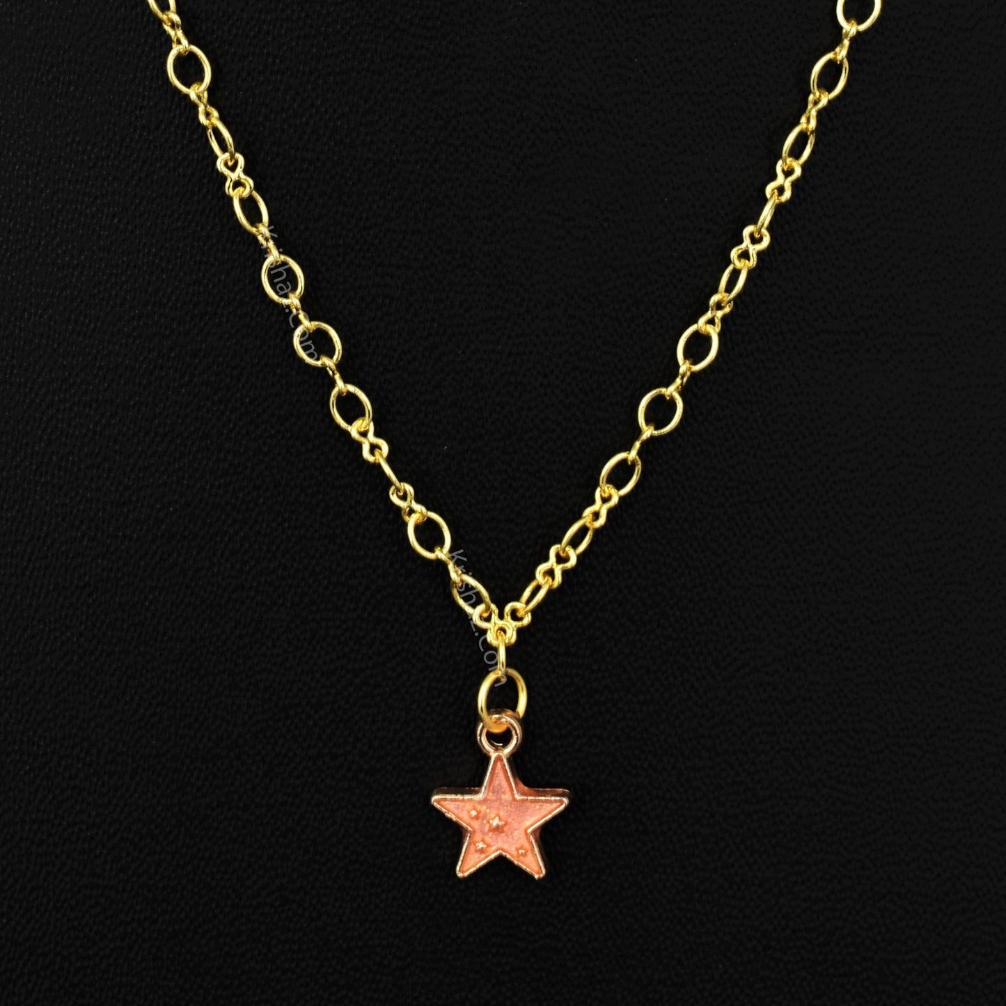 Gold Figure 8 Chain with Star charms