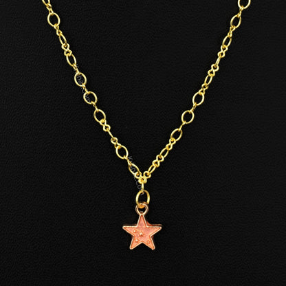 Gold Figure 8 Chain with Star charms