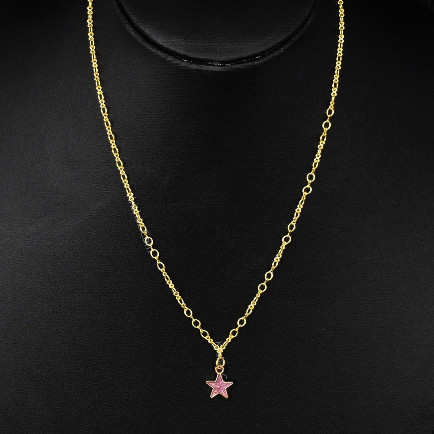 Gold Figure 8 Chain with Star charms