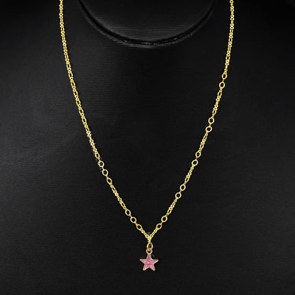 Gold Figure 8 Chain with Star charms