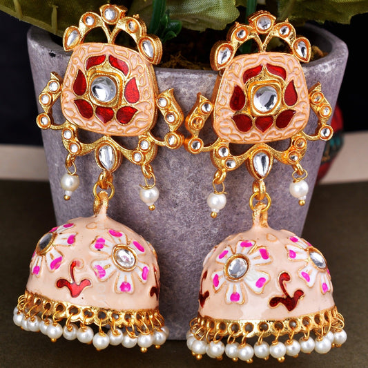 Ridhima Floral Jhumka Earrings Set