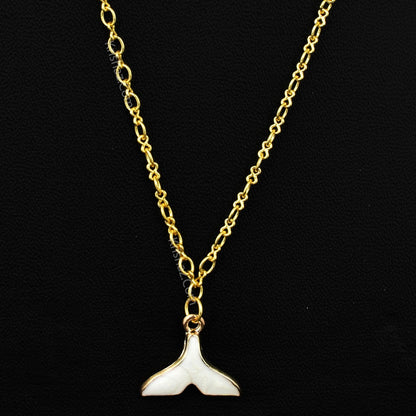 Gold Figure 8 Chain with Fish Tale charms